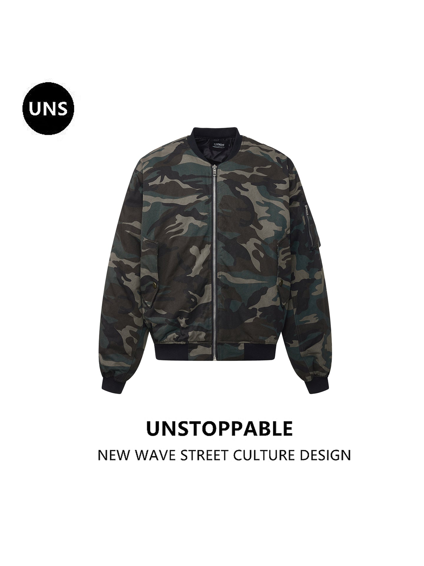 UNS American Heavy Retro Camouflage Flying Suit Jacket Men's and Women's National Fashion Brand Loose Thickened Warm Cotton Coat Jacket 139