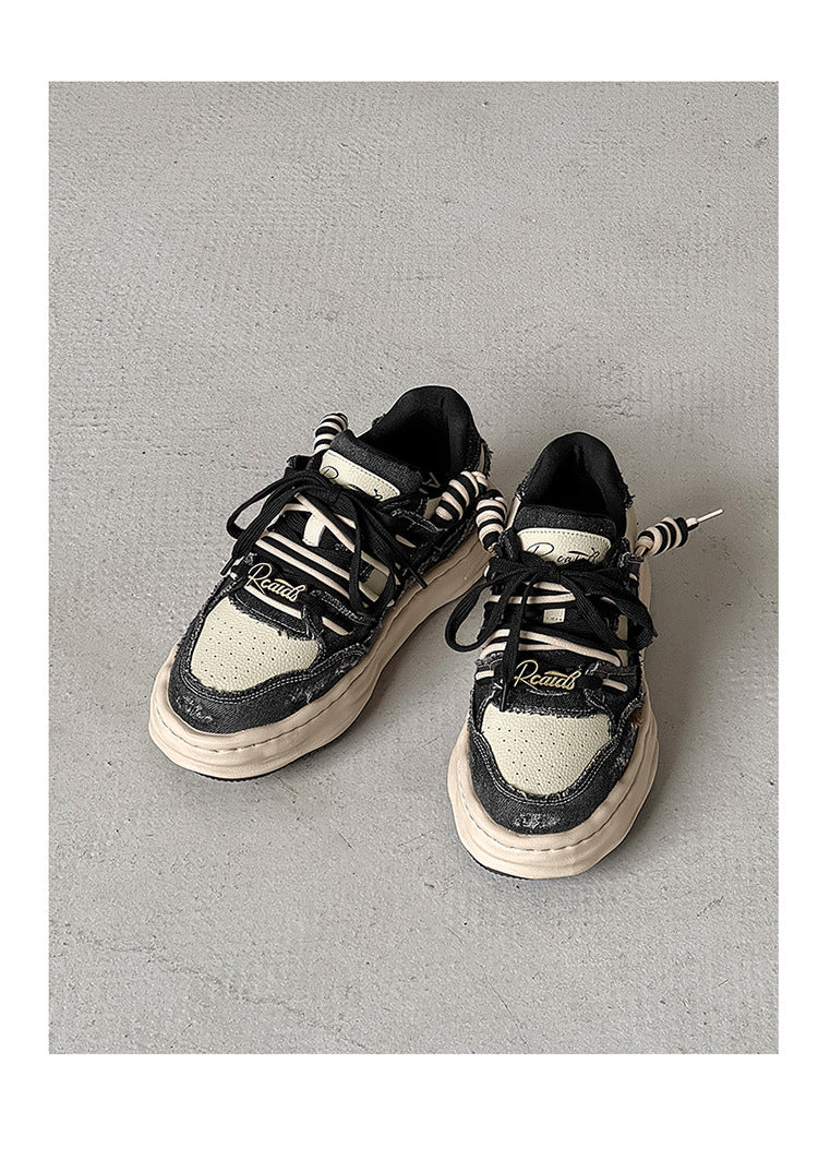 Thick-Soled  Invisible Height-Increasing Washable Dissolving sneakers