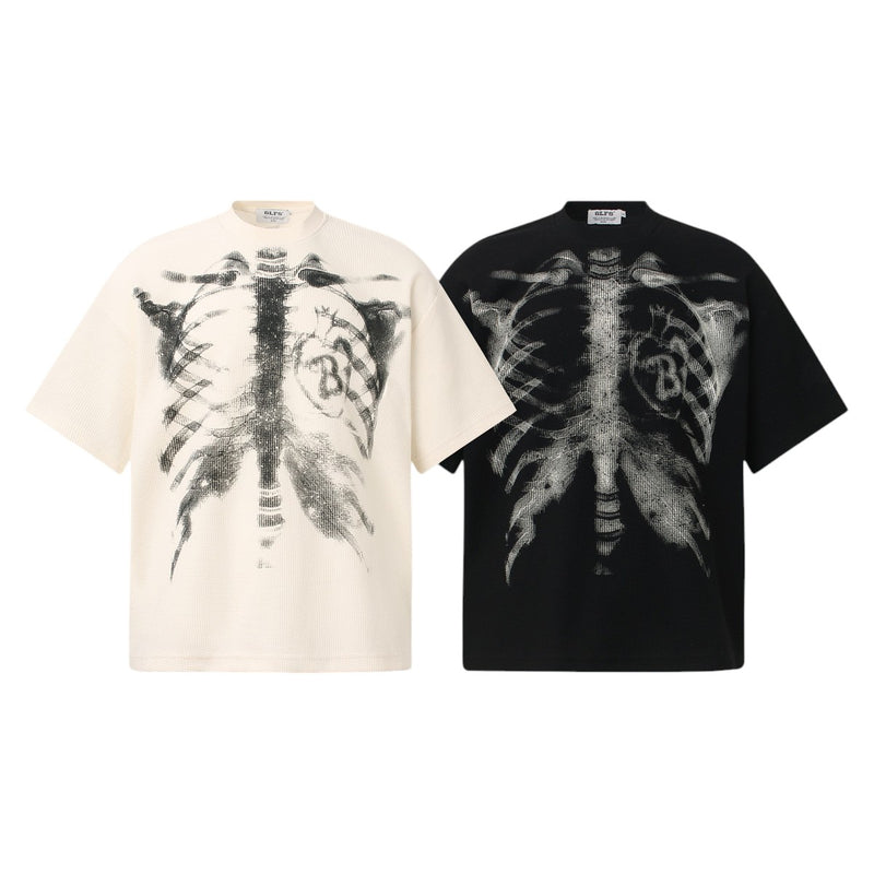 X-Ray Skeleton Ribcage Heavyweight Tee