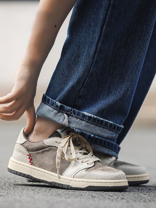 Relaxed Embroidered Casual Skateboard Shoes