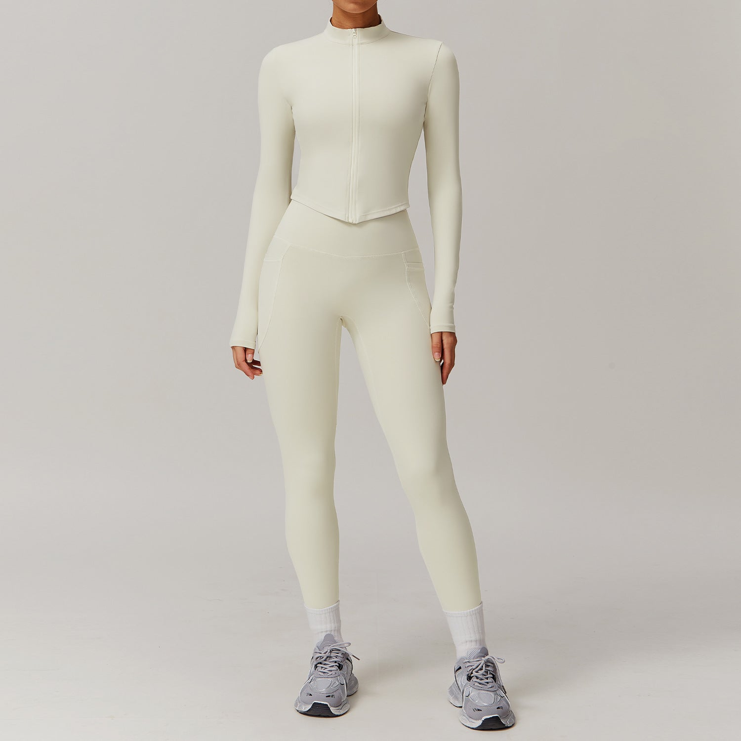 Cross-border cloud-feel quick-drying waist-slimming and comfortable yoga set, casual wear, running and fitness sports set 182