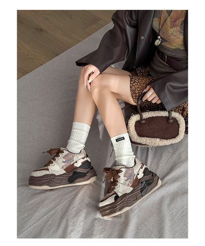 Thick-Soled Unisex Amber Style Melting sneakers