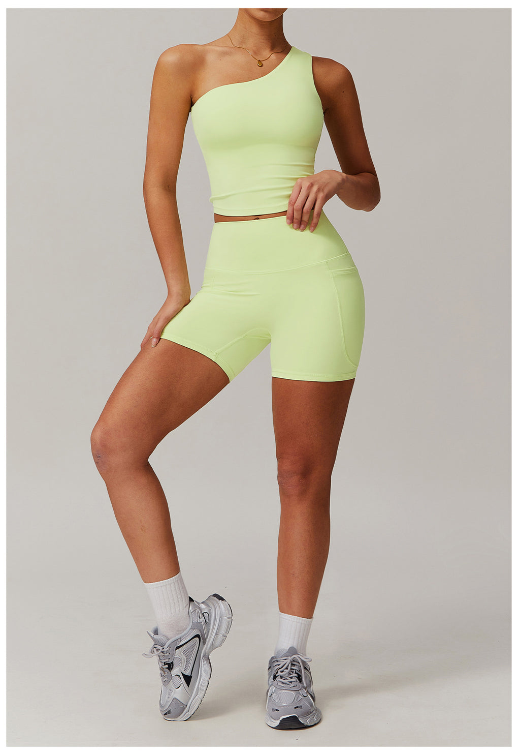 Cross-border cloud-feel quick-drying waist-slimming and comfortable yoga set, casual wear, running and fitness sports set 182