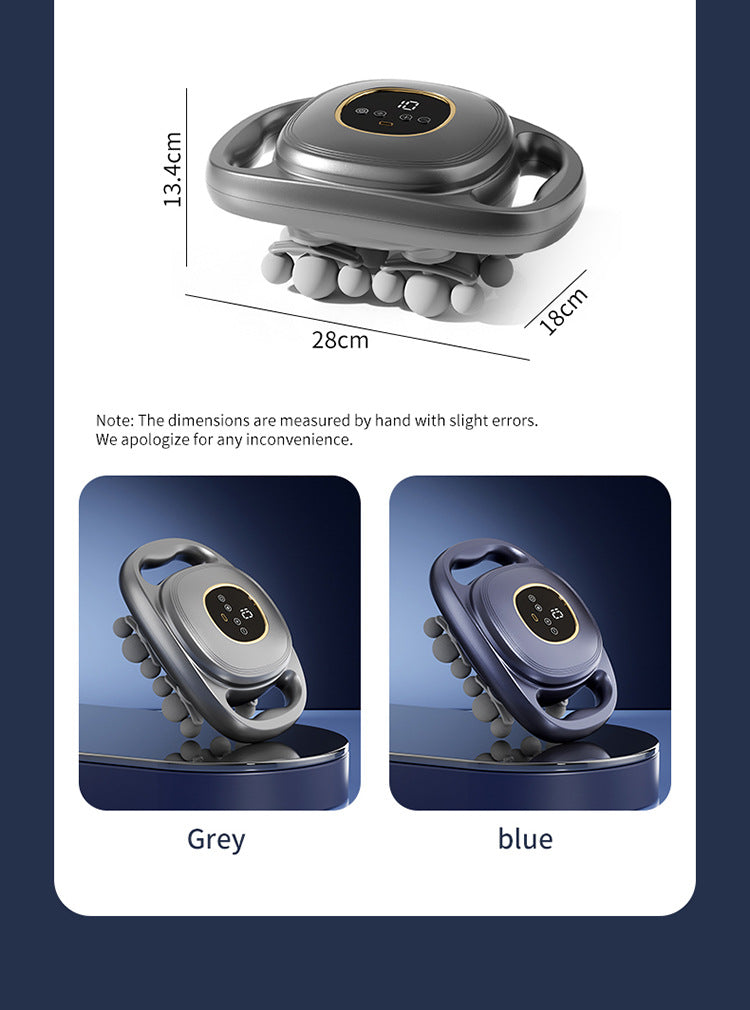 Cross-border multi-head fascia gun for back, waist, and hand vibration muscle massage, rechargeable fascia massager wholesale