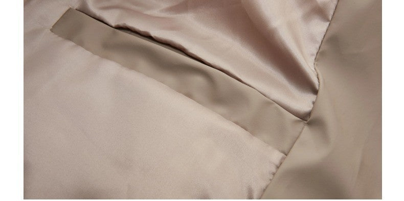 Non-Detachable Fur Collar Hooded High-End Cotton Coat for Men, Thickened Cotton Jacket, High-End Warm Pu Leather Cotton-Padded Jacket, Puffer Jacket 160