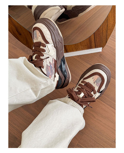 Thick-Soled Unisex Amber Style Melting sneakers