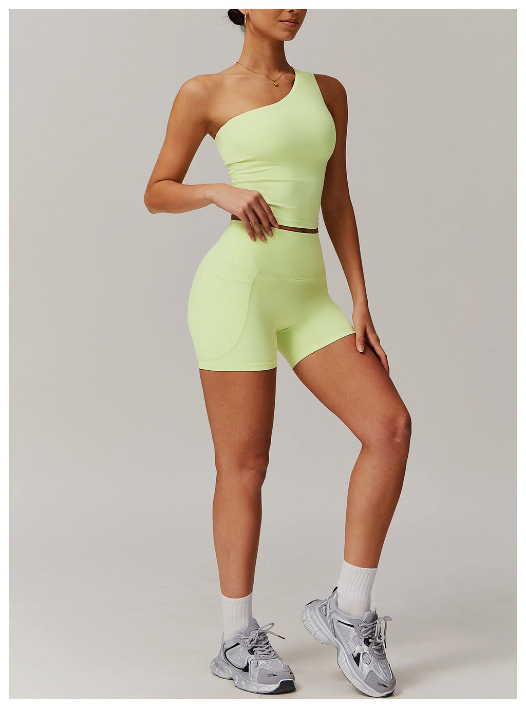 Cross-border cloud-feel quick-drying waist-slimming and comfortable yoga set, casual wear, running and fitness sports set 182