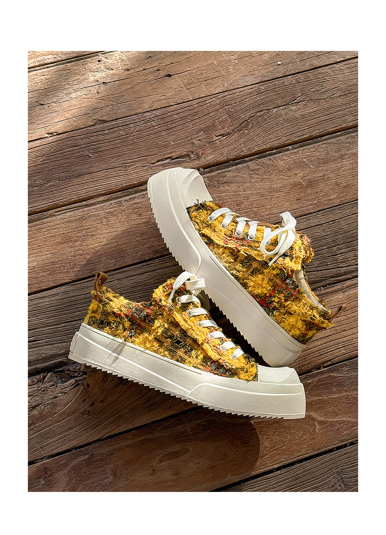 Celebrity Collaboration Versatile Casual Sneakers for Men and Women