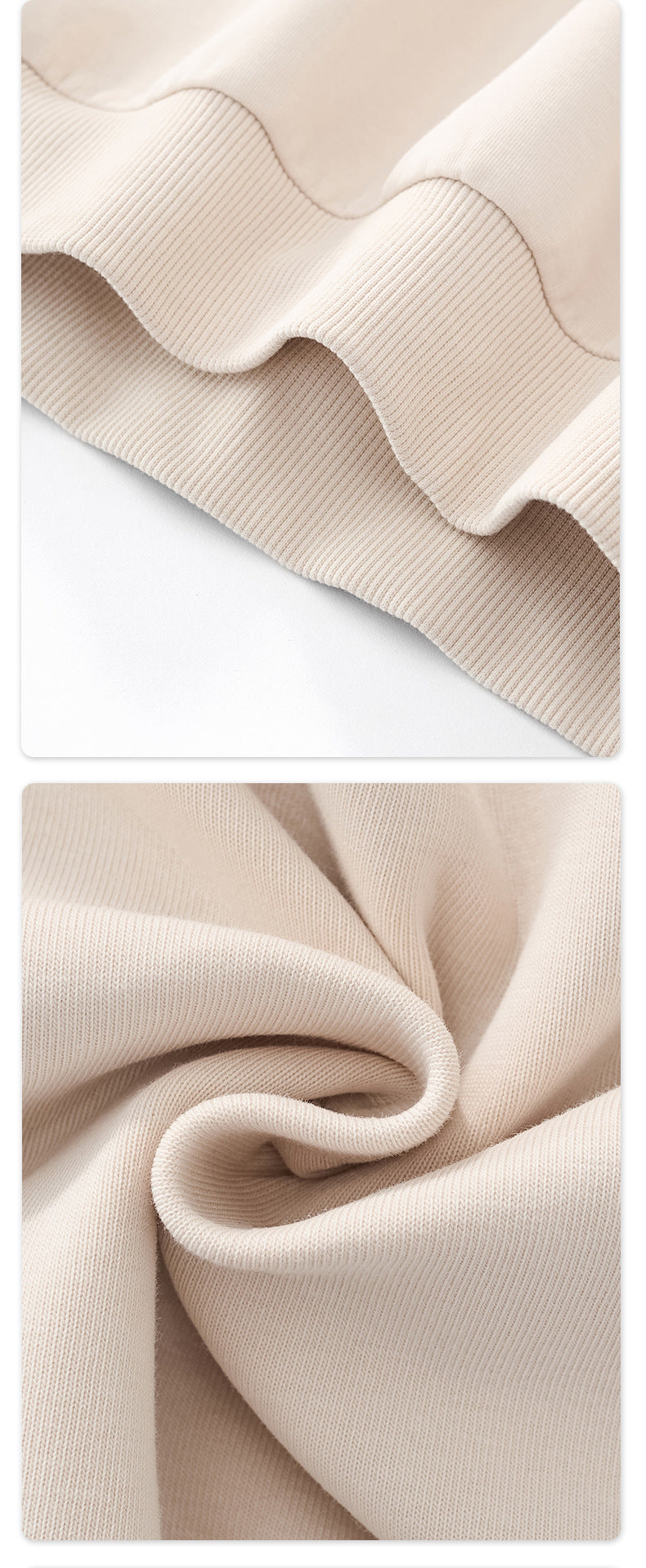 RS Men's Clothing | Boxy Square Fit Short & Wide 350G Hooded Sweatshirt, Cross-border Trendy American Style Hooded Sweatshirt for Men 140