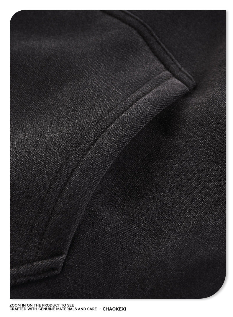 European and American High Street Spray Maliu Color Contrast Ribbon  oversize Sweatpants 108