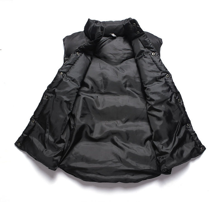 2024 Tooling Cotton Stitching Mesh Camouflage Vest Men's Autumn and Winter Waistcoat Vertical Collar Fashion Brand Men's Cotton Vest 157