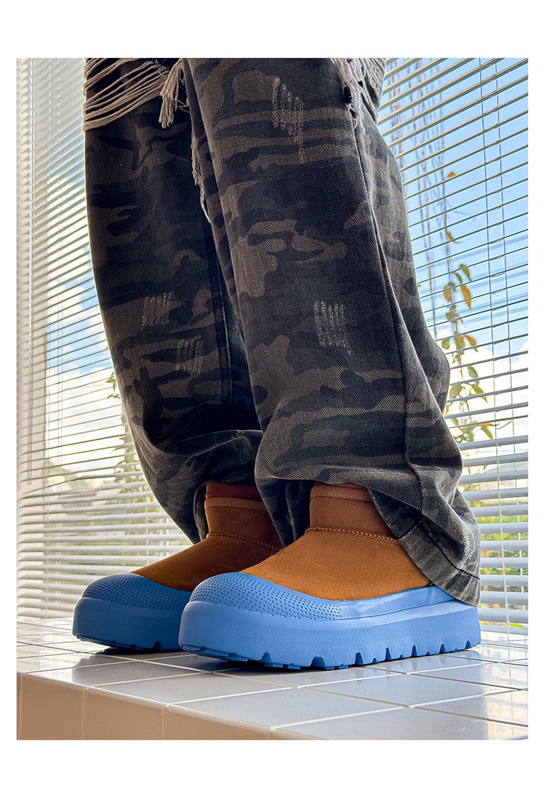 Celebrity-Style Winter Couple Snow Boots, Outdoor Non-Slip, Fleece-Lined Warm