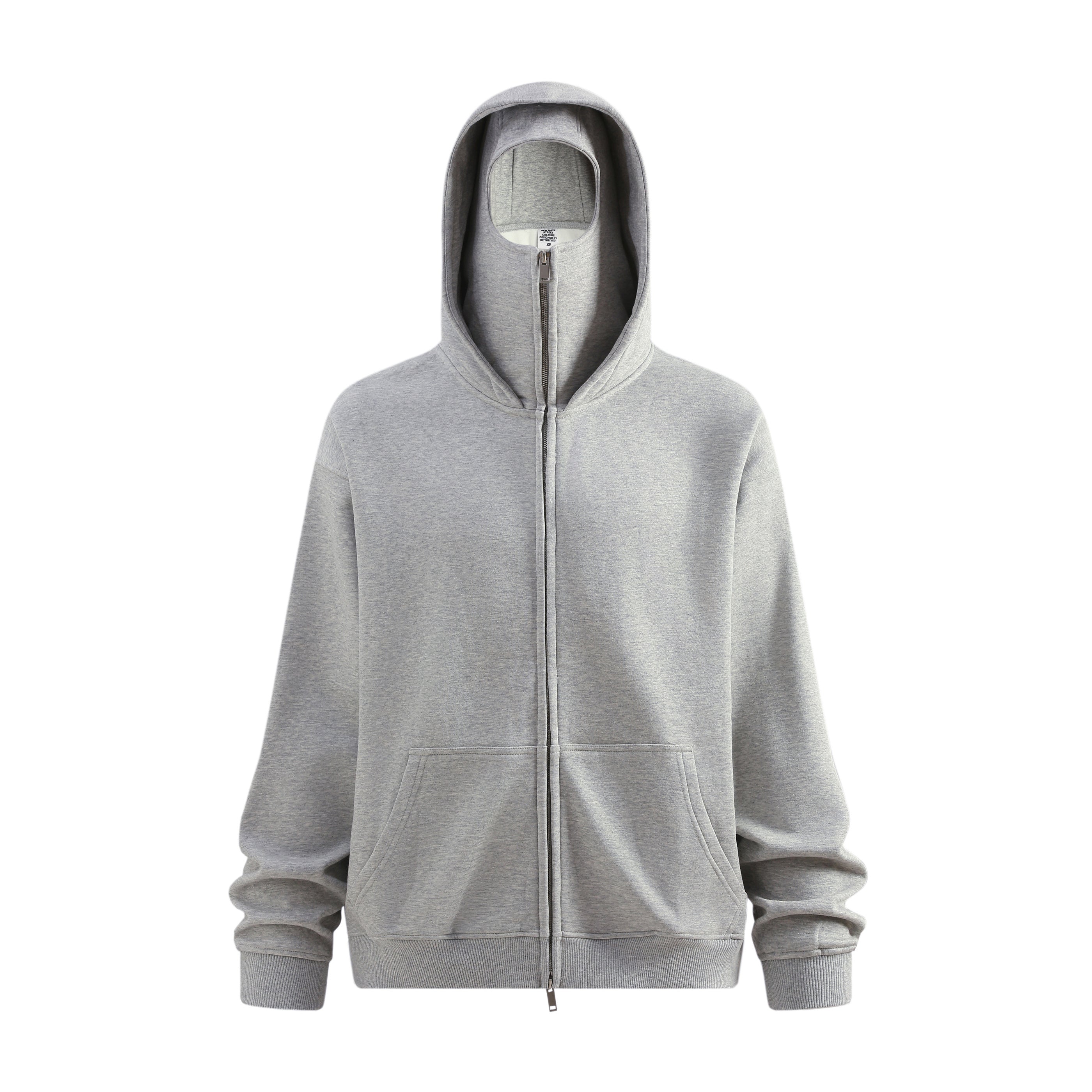 25ss Design Heavyweight Loose Outdoor Windproof Face Mask Hoodie Sweatshirt Fleece Zipper Cardigan Jacket for Men 146