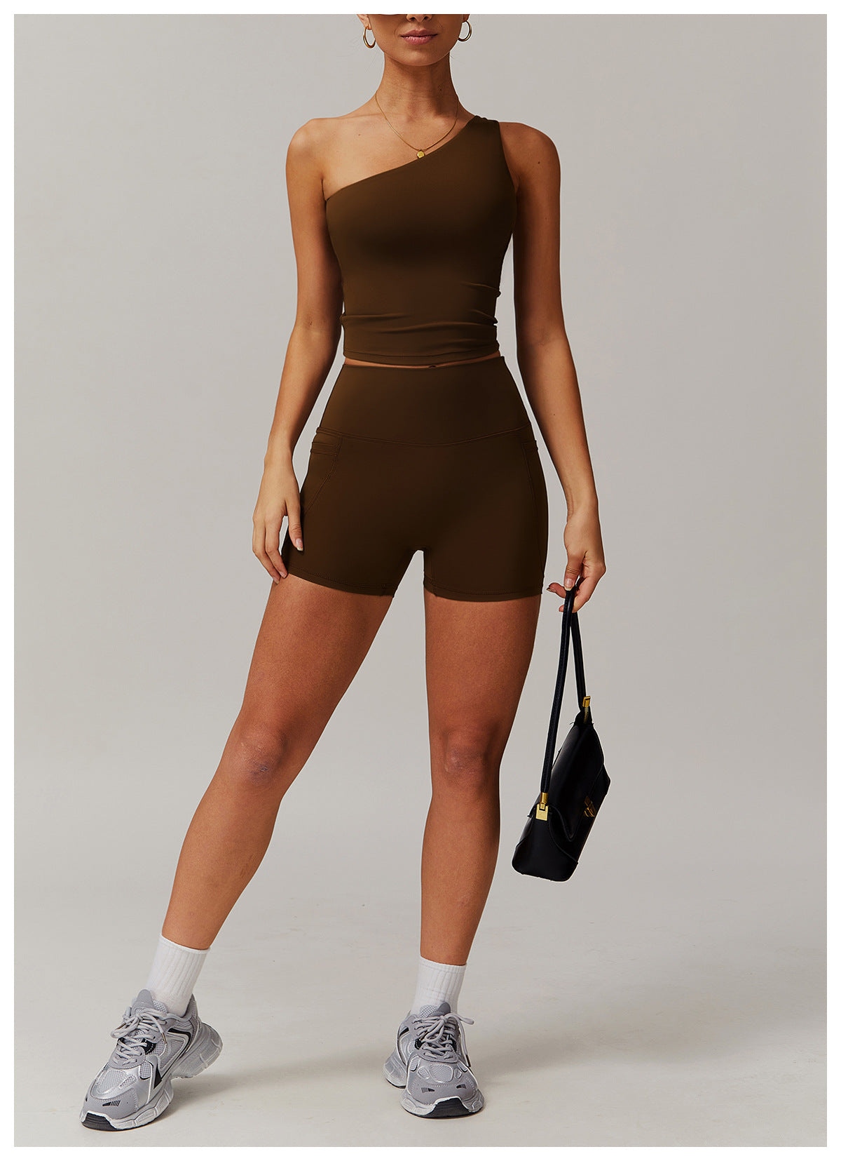 Cross-border cloud-feel quick-drying waist-slimming and comfortable yoga set, casual wear, running and fitness sports set 182