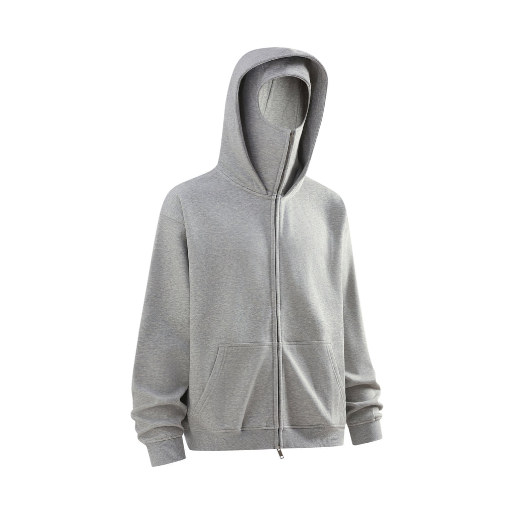 25ss Design Heavyweight Loose Outdoor Windproof Face Mask Hoodie Sweatshirt Fleece Zipper Cardigan Jacket for Men 146