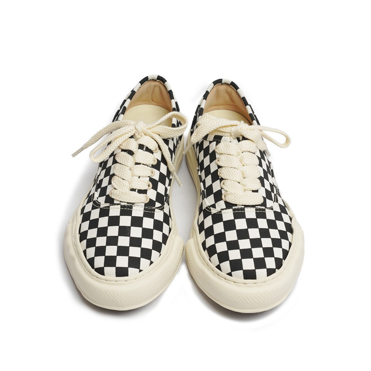 Niche Design Checkerboard Canvas Shoes
