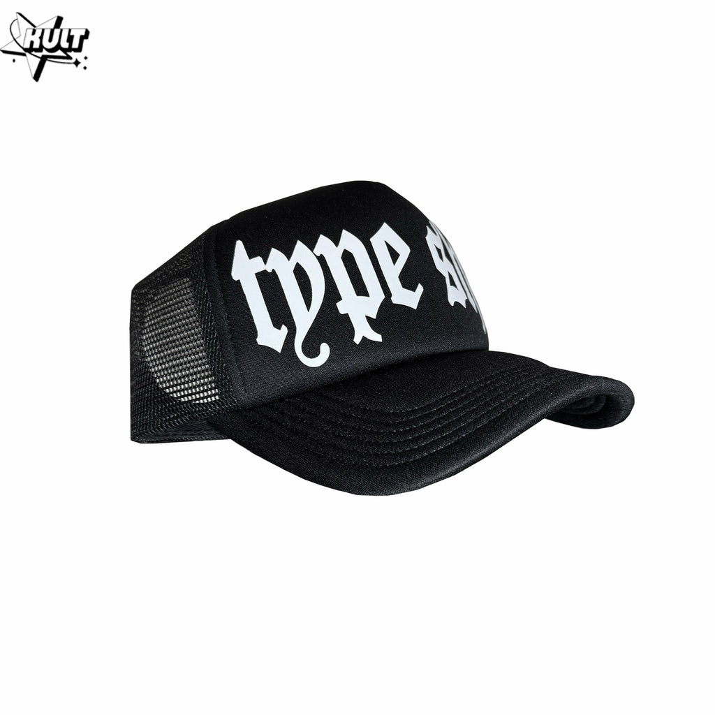 kult Original American Street Style Black Letter Curved Brim Hat for Men and Women, Street Dance Hip Hop Cap
