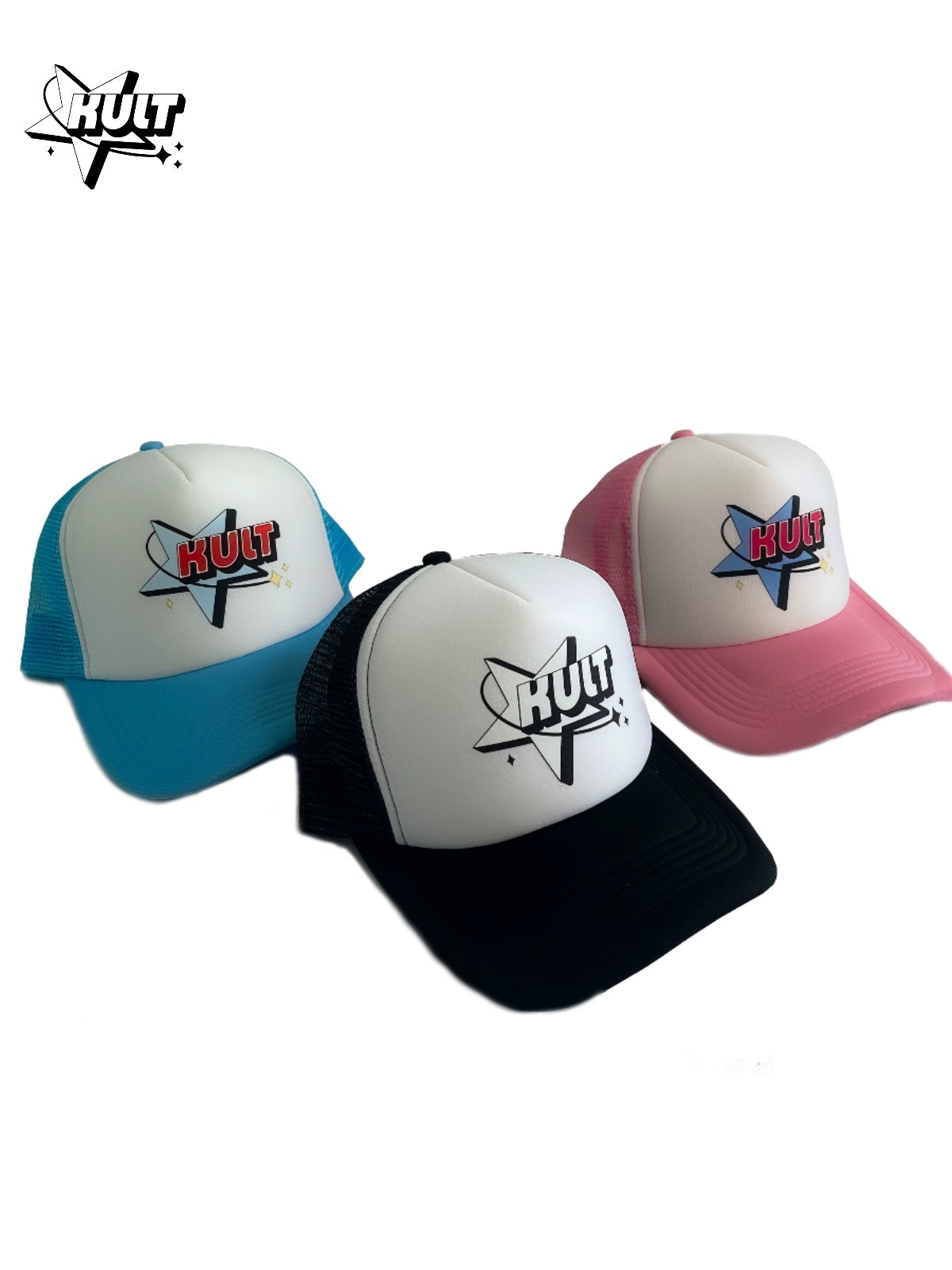 Kult Original Cargo Hat Wide Brim Hip-Hop Hat Universal Spring and Summer Couple Trendy Vintage Vintage Black Pink Blue Color Splice
