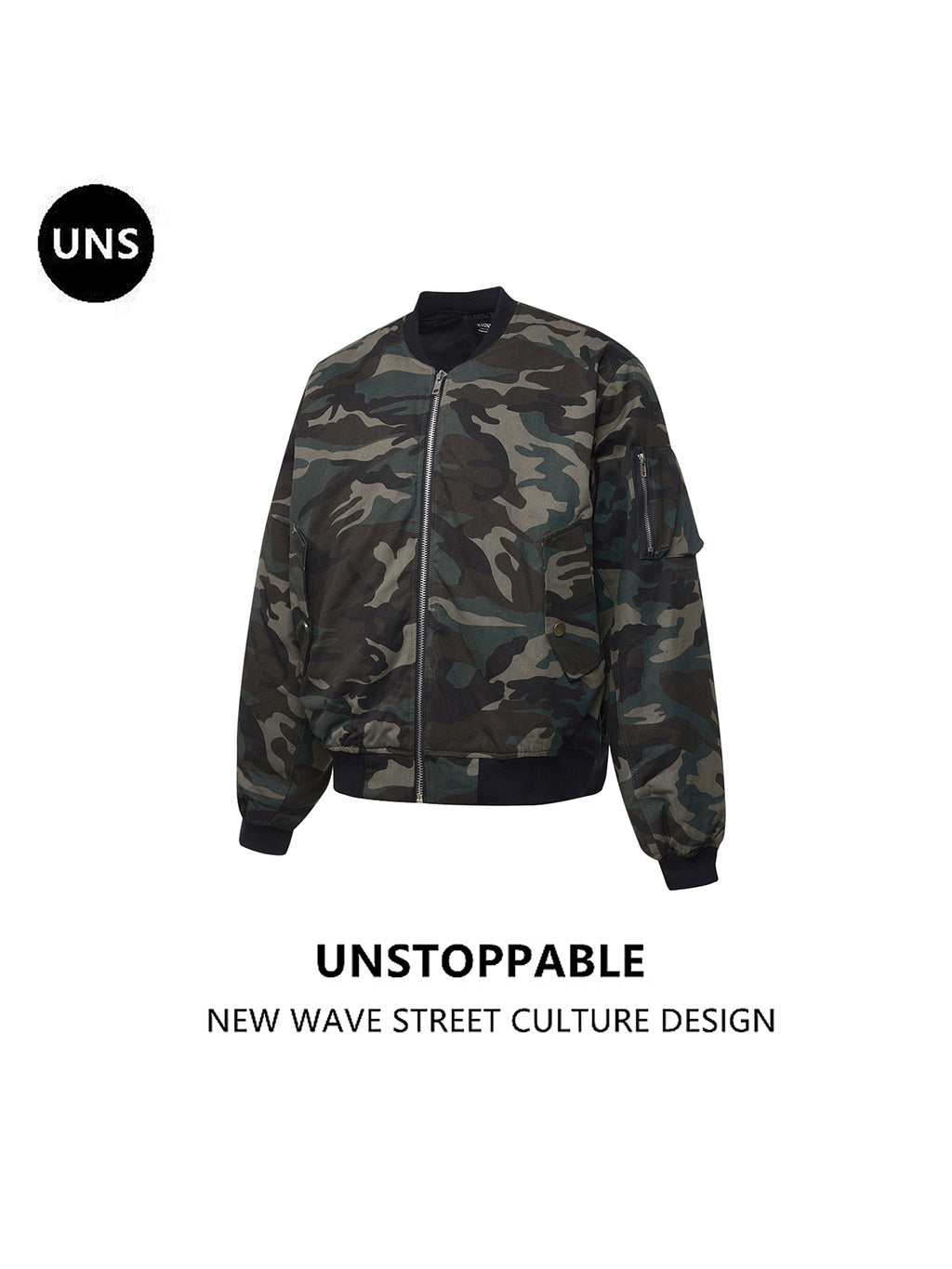 UNS American Heavy Retro Camouflage Flying Suit Jacket Men's and Women's National Fashion Brand Loose Thickened Warm Cotton Coat Jacket 139