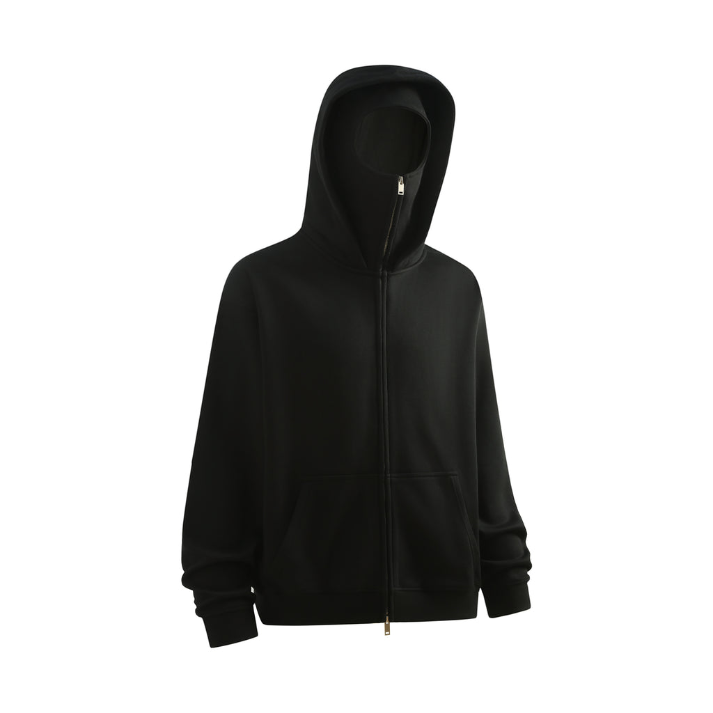 25ss Design Heavyweight Loose Outdoor Windproof Face Mask Hoodie Sweatshirt Fleece Zipper Cardigan Jacket for Men 146
