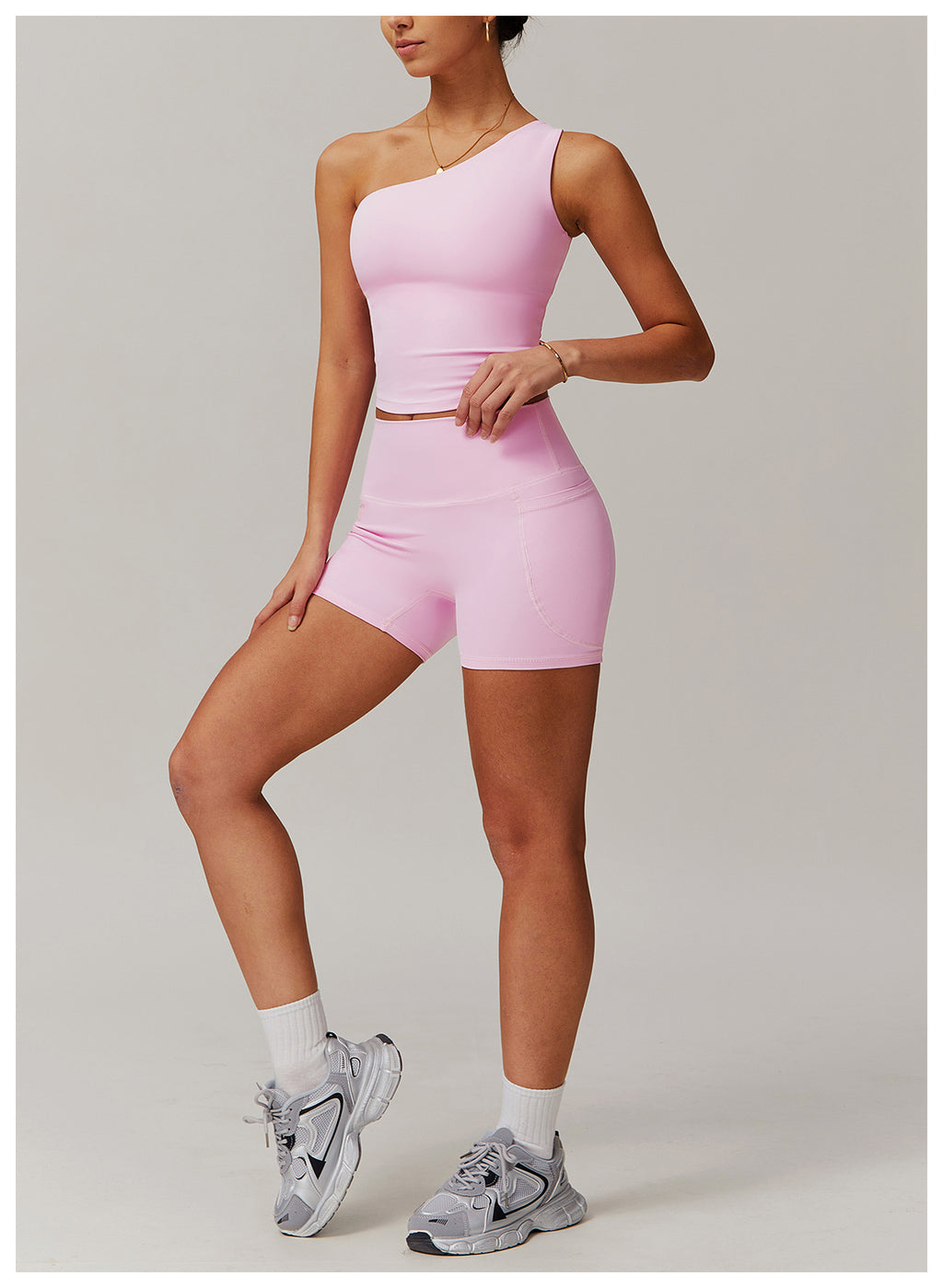 Cross-border cloud-feel quick-drying waist-slimming and comfortable yoga set, casual wear, running and fitness sports set 182