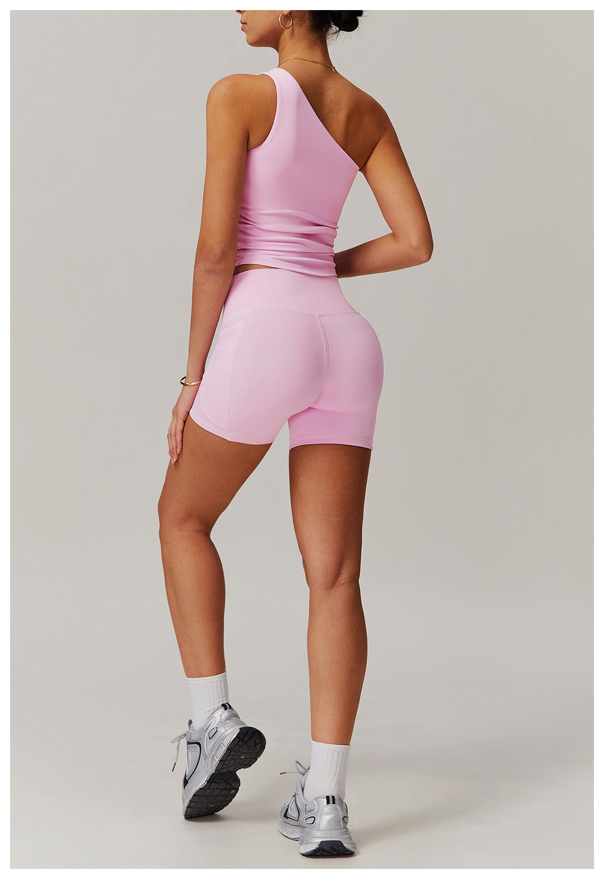 Cross-border cloud-feel quick-drying waist-slimming and comfortable yoga set, casual wear, running and fitness sports set 182