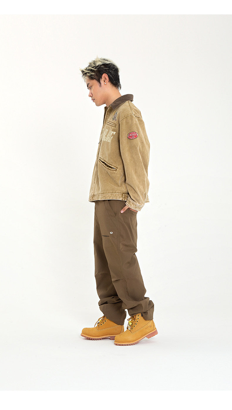 Brushed Yellow Cowhide Outdoor Boots