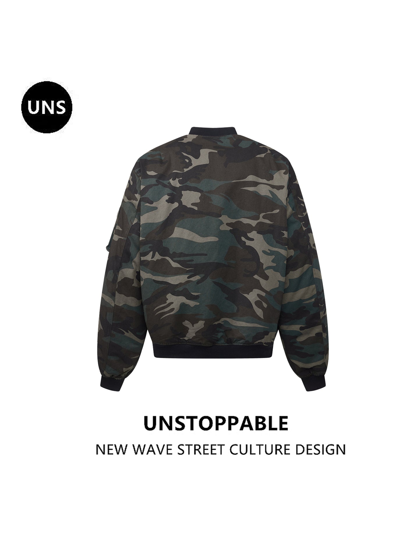 UNS American Heavy Retro Camouflage Flying Suit Jacket Men's and Women's National Fashion Brand Loose Thickened Warm Cotton Coat Jacket 139