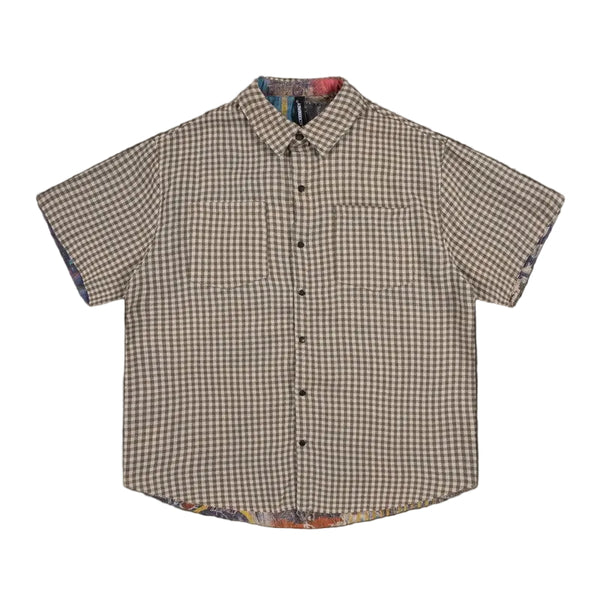 Reversible Graffiti Gingham Shirt