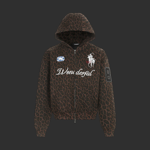 Wonderful Leopard Print Zip-Up Hoodie | FlipFit