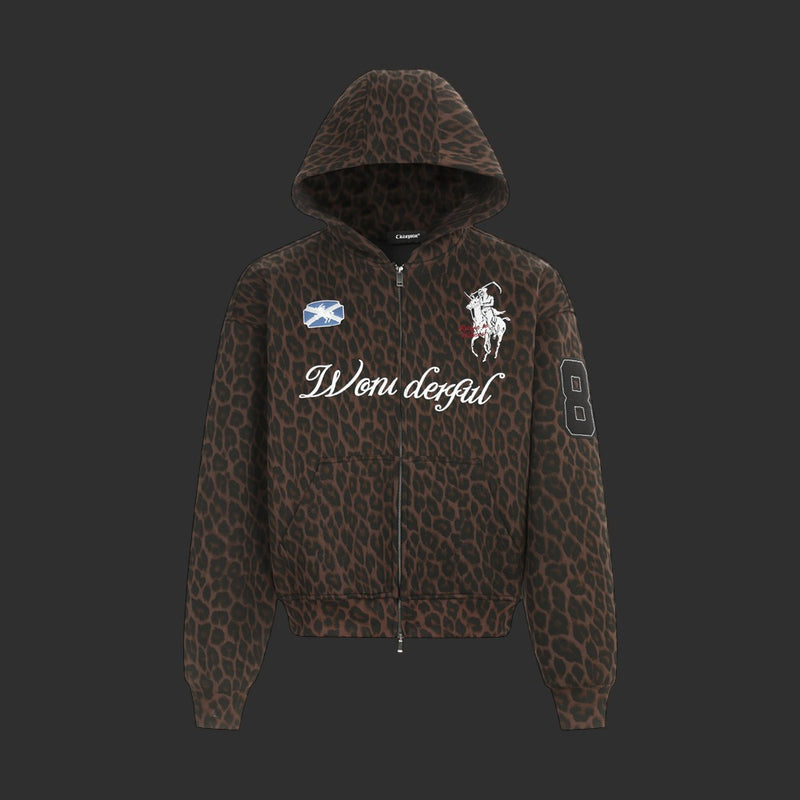 Wonderful Leopard Print Zip-Up Hoodie | FlipFit