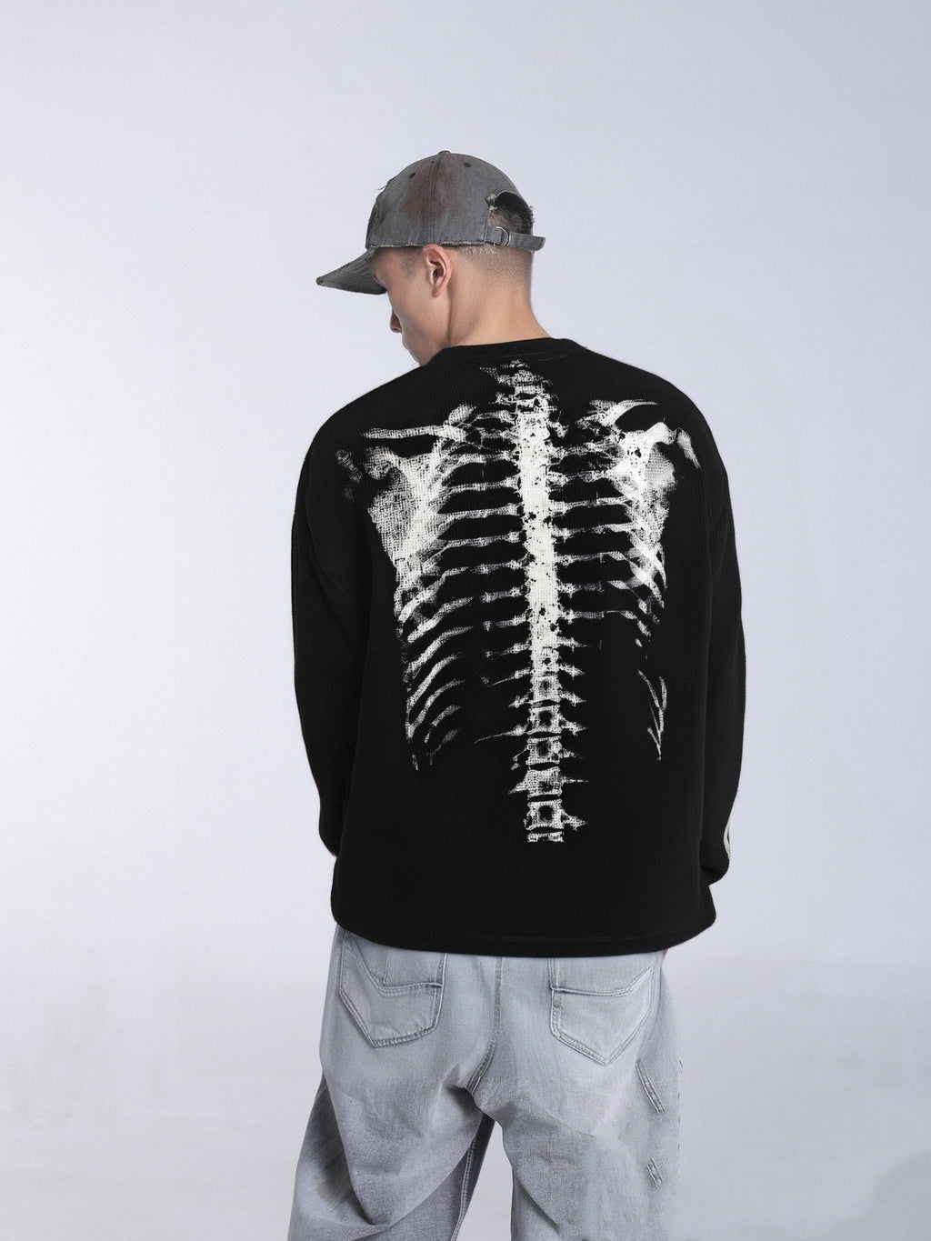 Fall New American Street Style High Street Personalized Graphic Long-Sleeve T-Shirt 126