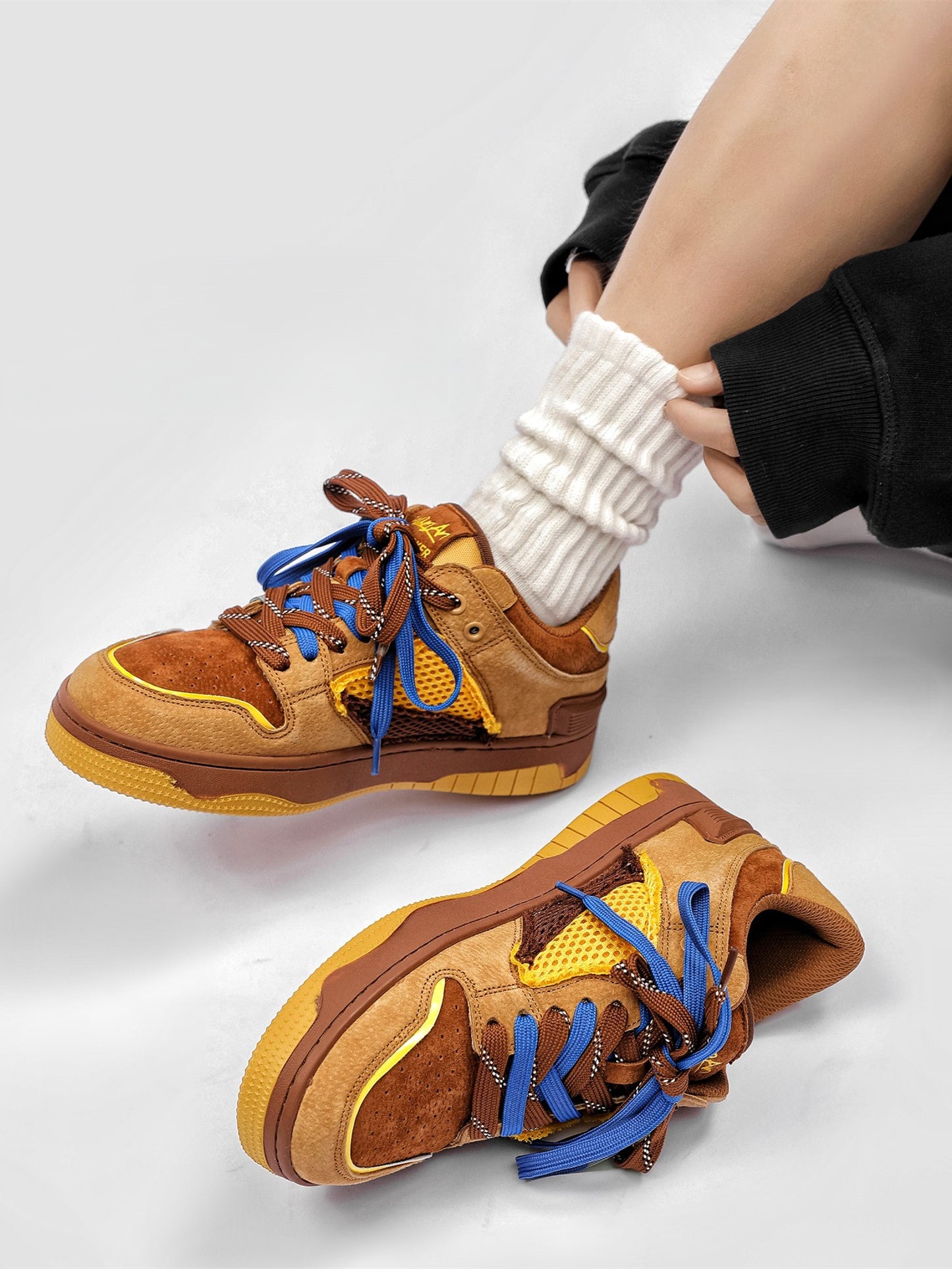 National Trend Retro Couple Skateboard Shoes