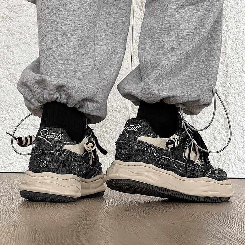 Thick-Soled  Invisible Height-Increasing Washable Dissolving sneakers