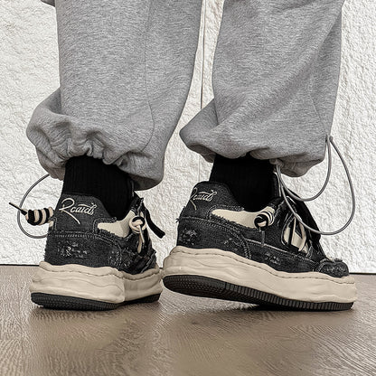 Thick-Soled  Invisible Height-Increasing Washable Dissolving sneakers