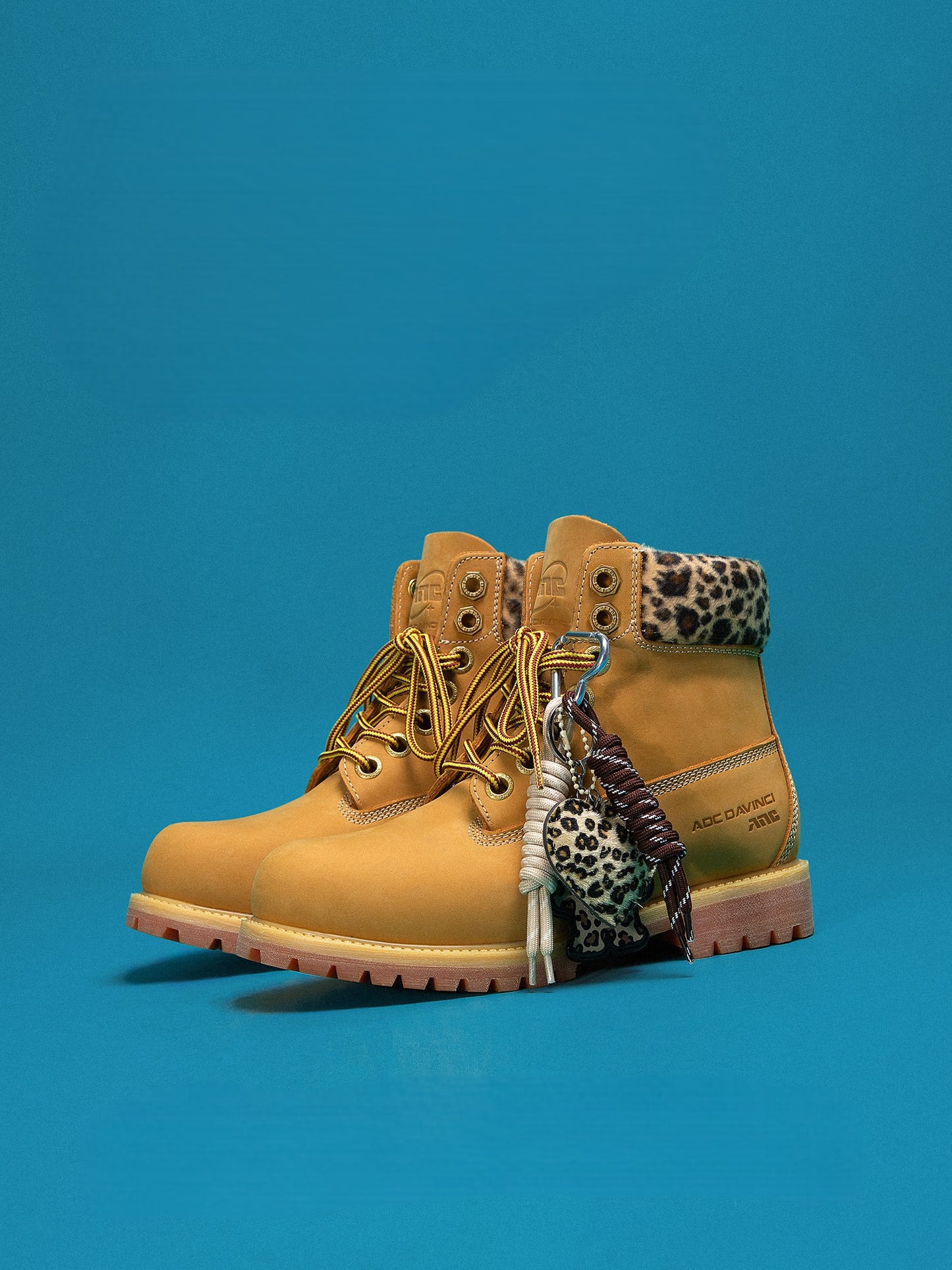 Brushed Yellow Cowhide Outdoor Boots