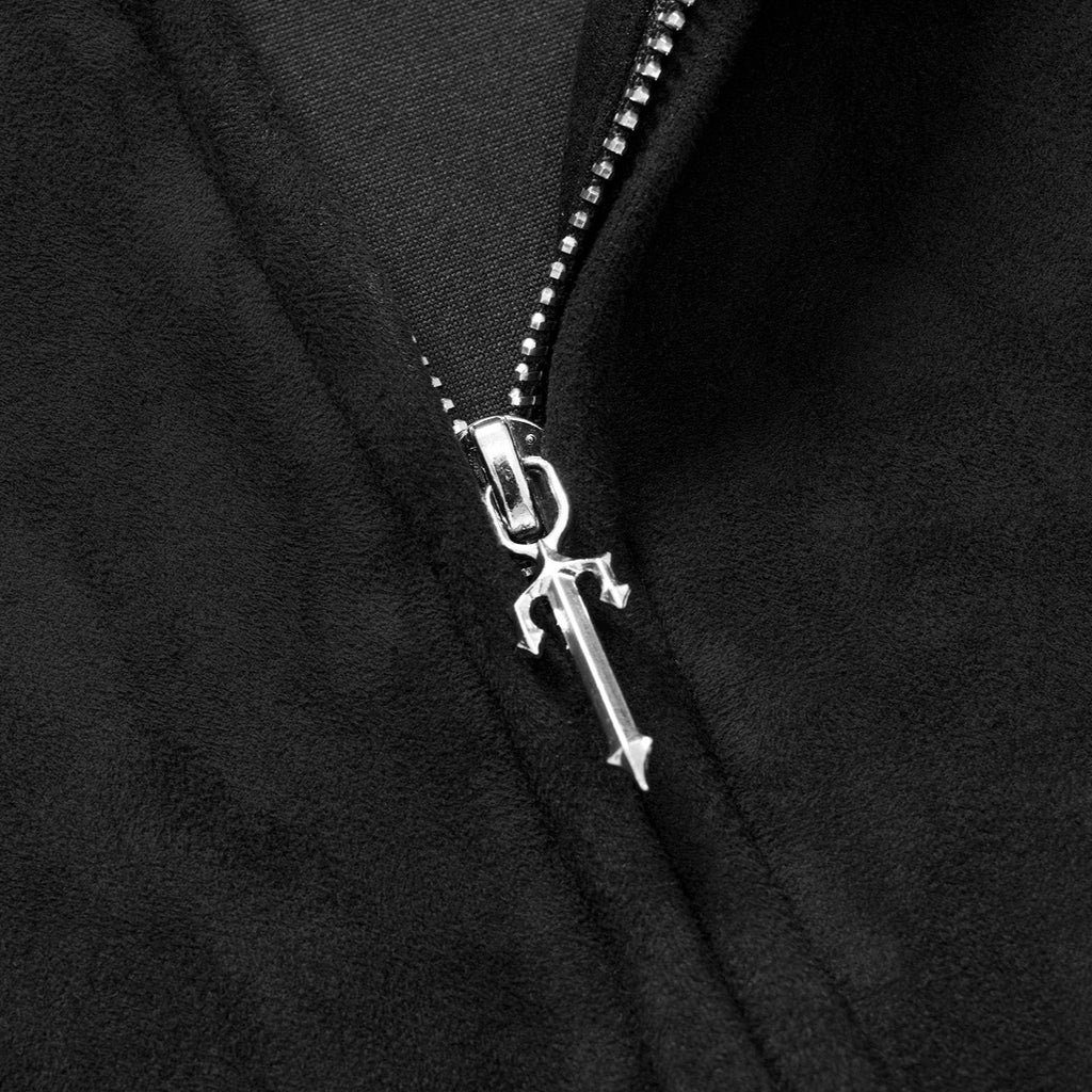 Eon Modish 2025 Fall New Collection: American Street Style Embroidered Suede Hooded Sweatshirt Jacket 134