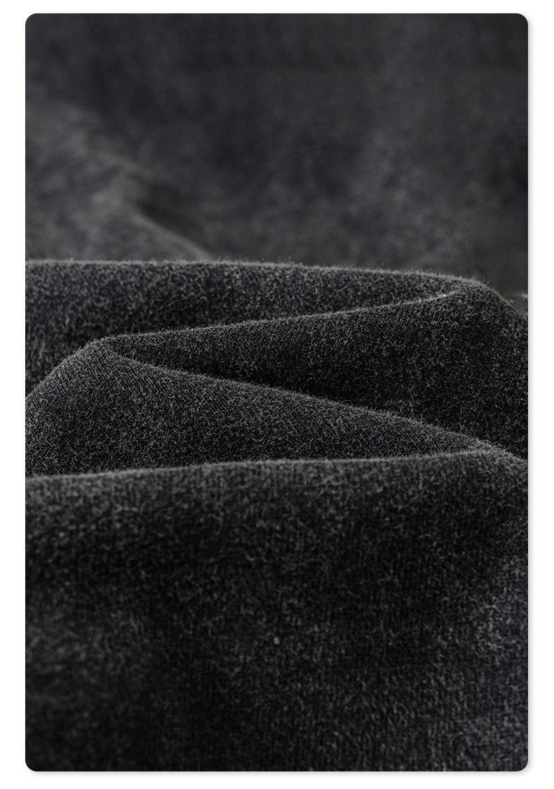 Autumn Street Style American Sporty Straight Leg Pants, Washed Striped Webbing Zipper Long Pants, Wide Leg Sweatpants for Men 105