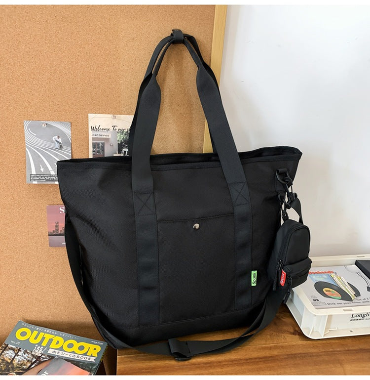 Camouflage Large Capacity Men's Bag 2024 New Commuter Tote Bag Workwear Style Handbag Travel Shoulder Crossbody Bag