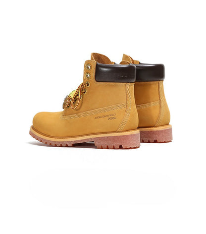 Brushed Yellow Cowhide Outdoor Boots