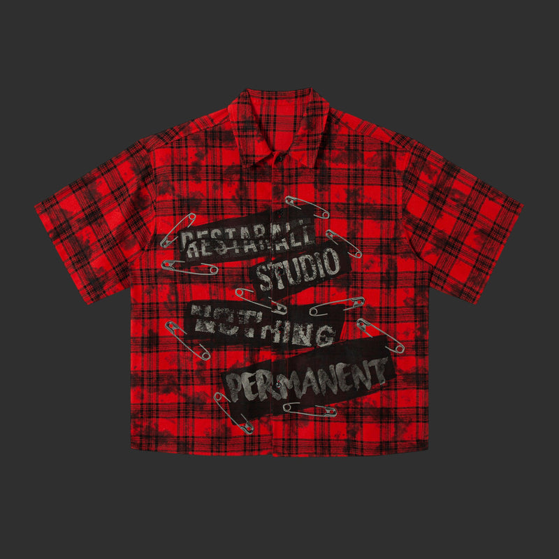 Restarall Studio Nothing Permanent Plaid Shirt | FlipFit