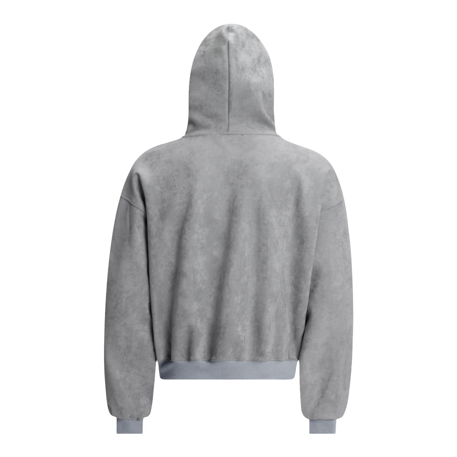 Eon Modish 2025 Fall New Collection: American Street Style Embroidered Suede Hooded Sweatshirt Jacket 134