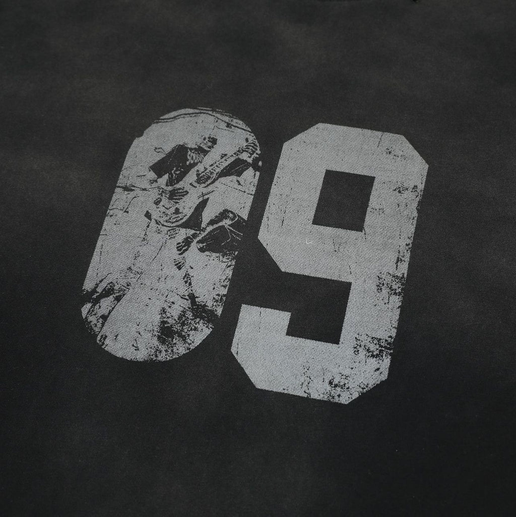 Eon Modish 2025 Spring New Arrival: American Retro Street Style Loose-fitting Distressed Long-Sleeve T-Shirt (Real Shot) 137