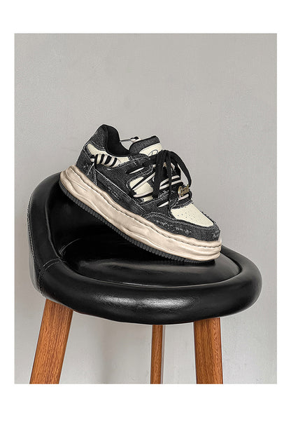 Thick-Soled  Invisible Height-Increasing Washable Dissolving sneakers