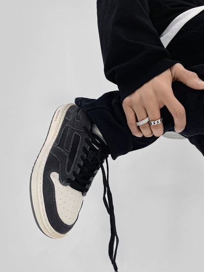 Representative Retro Low-Top Genuine Leather Sneakers