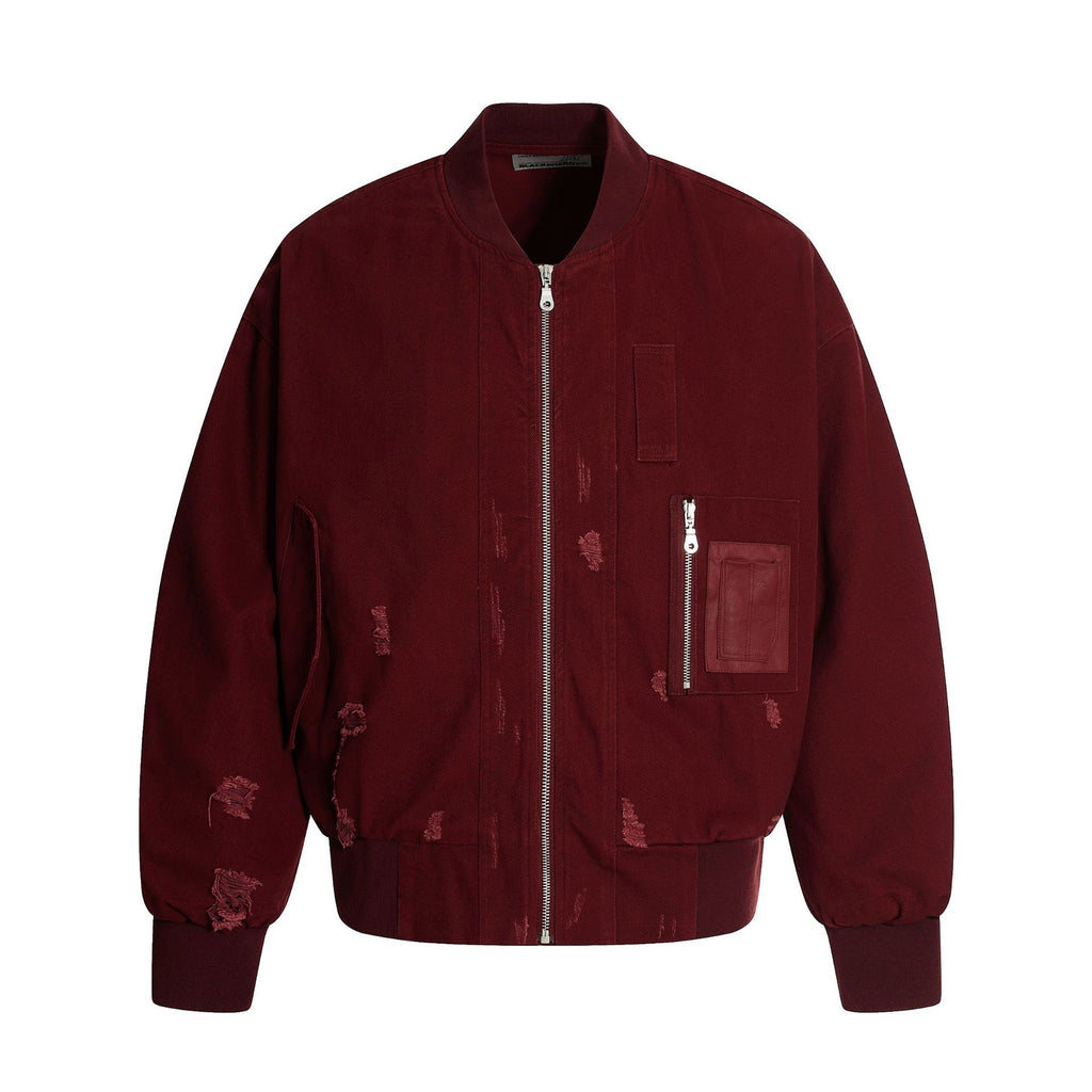 trendy brand, presents its 2025 Fall New American Retro Distressed Bomber Jacket/Baseball Jacket for Men and Women. 151