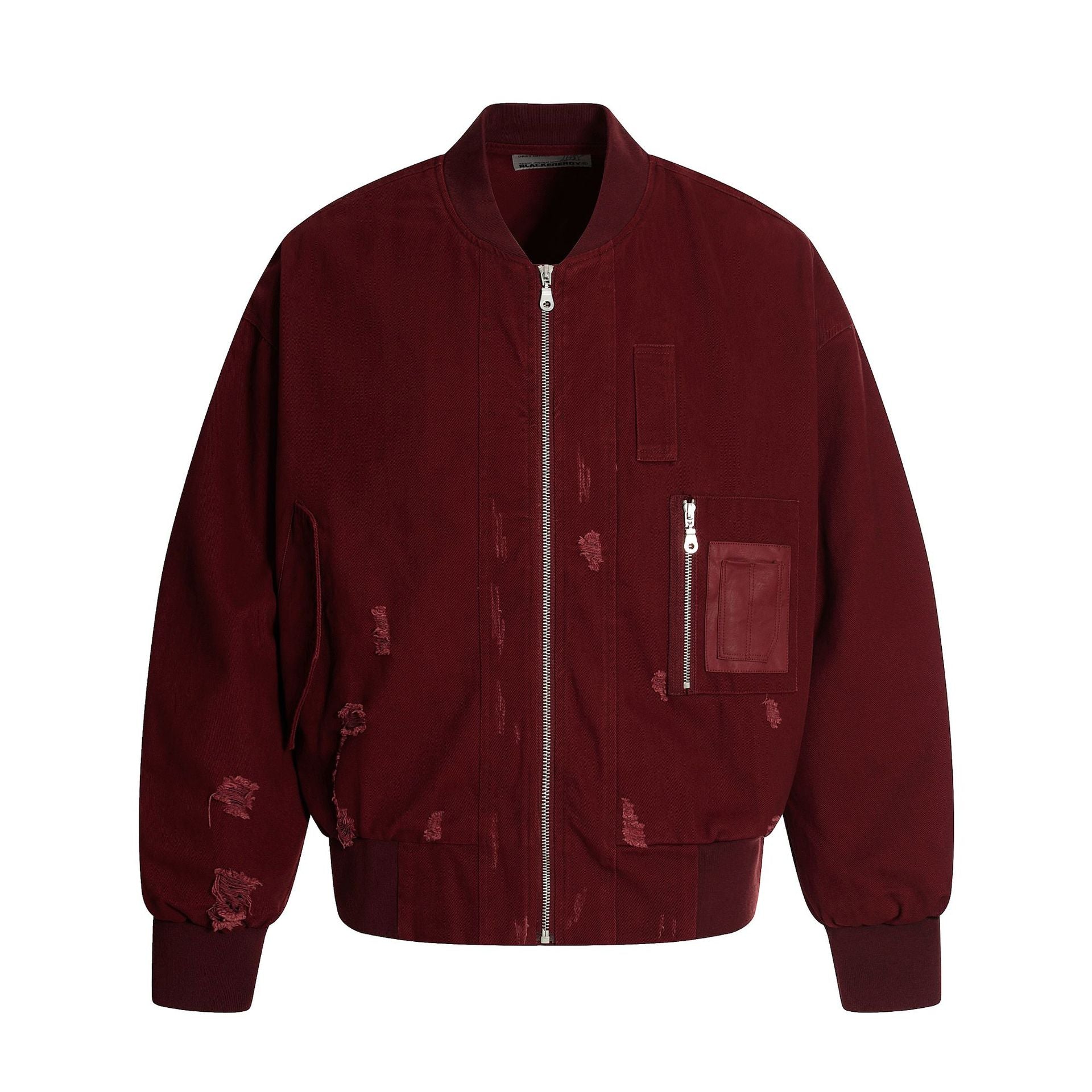 trendy brand, presents its 2025 Fall New American Retro Distressed Bomber Jacket/Baseball Jacket for Men and Women. 151