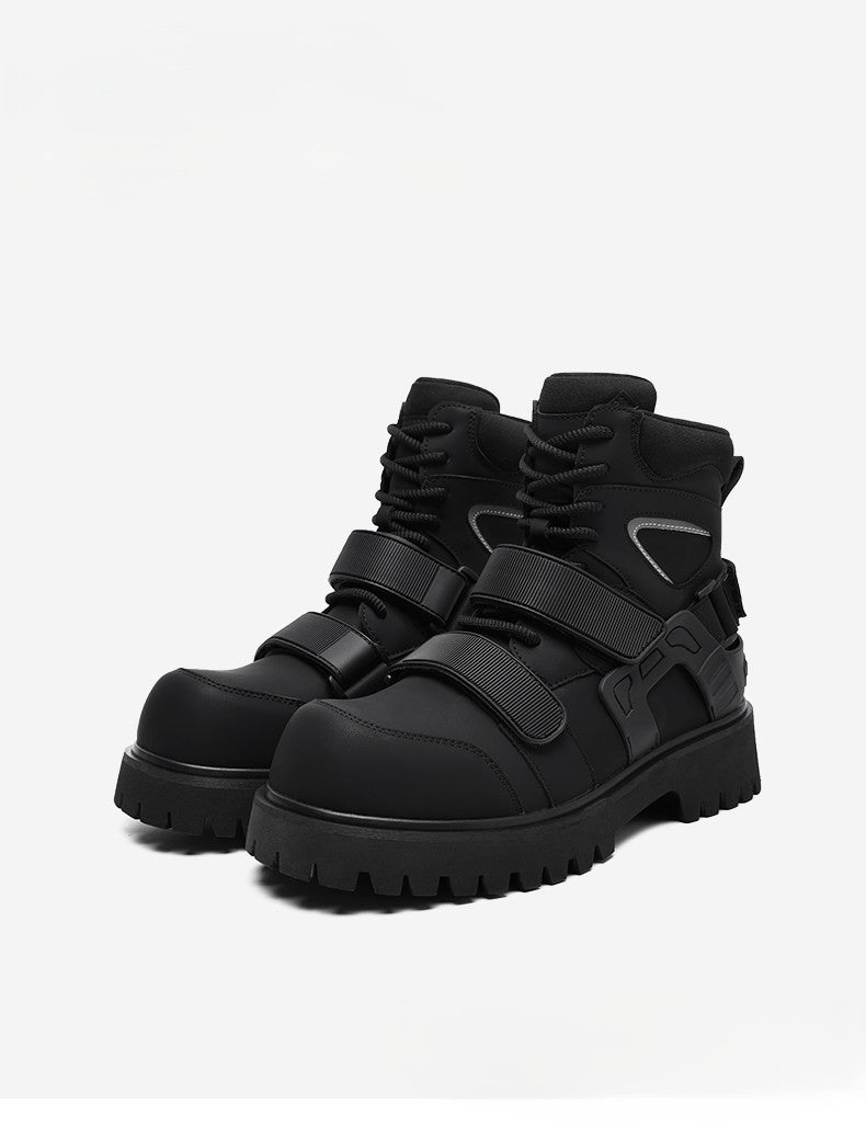 Velcro Martin Deconstructed Motorcycle Boots