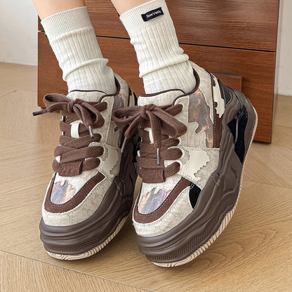 Thick-Soled Unisex Amber Style Melting sneakers