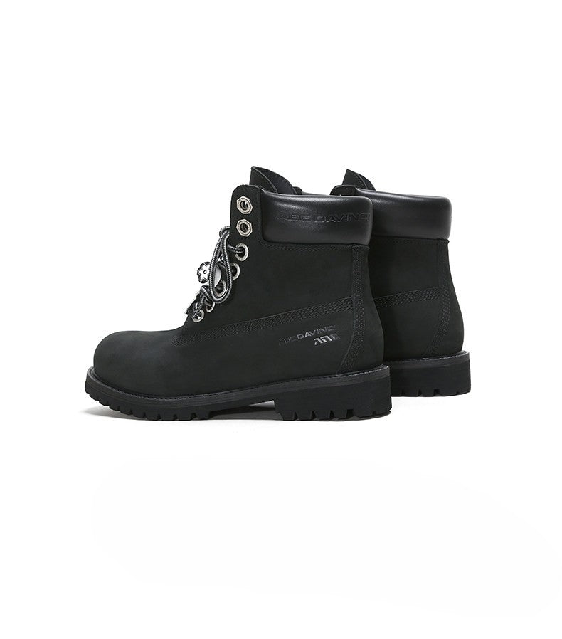 Brushed Yellow Cowhide Outdoor Boots